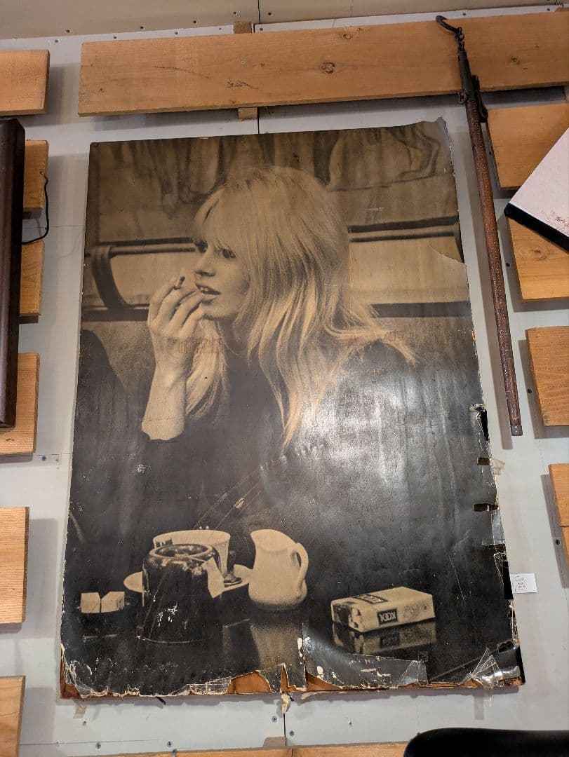 ブリジットバルドーヴィンテージポスター kool 企業広告 たばこ 女優