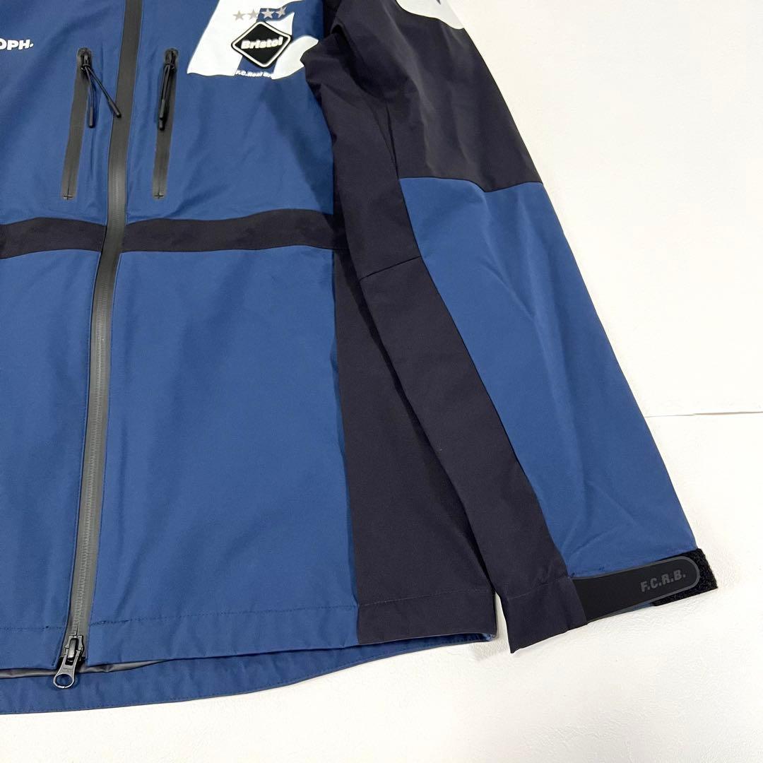 FCRB ウォームアップジャケット ナイロンジャケット フード ネイビー S