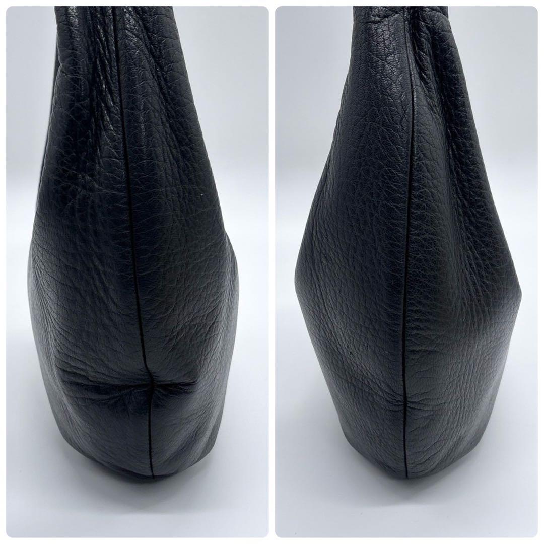 美品✨Aeta ハンドバッグ ROUND ONE SHOULDER M ブラック