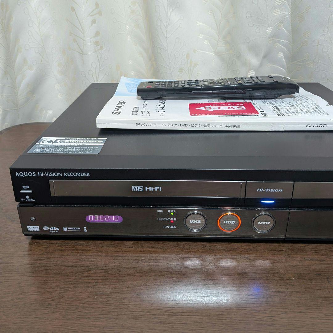 ☆美品☆シャープAQUOS【DV-ACV52】2009年製◎動作品◎付属品一式付