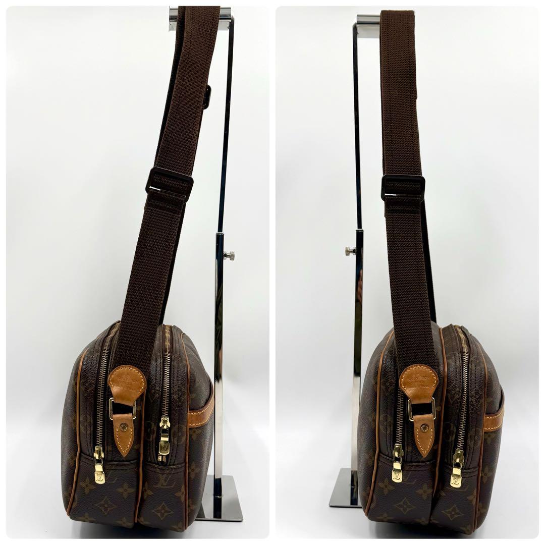 【鑑定済】ルイヴィトン モノグラム ショルダーバッグ リポーター PM