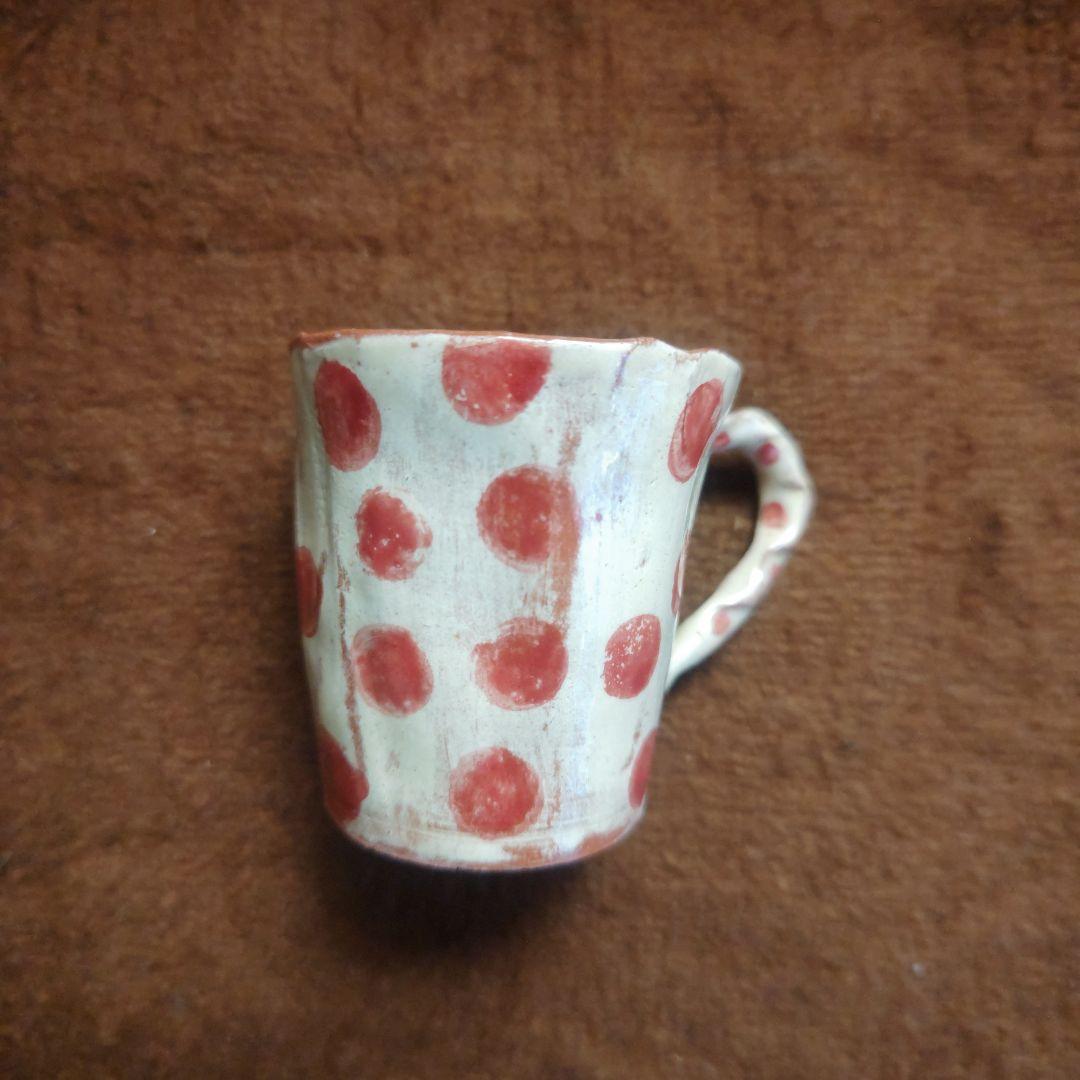 ドット　ストライプ　格子　マグカップ