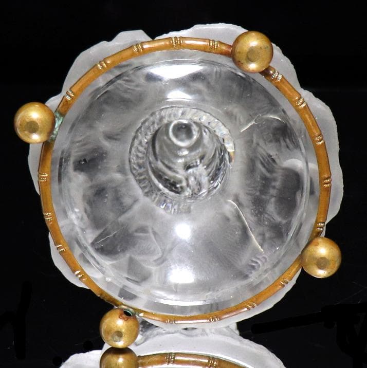 オールド・バカラ 1878年頃 ジャポニスム 花瓶 蛇と昆虫 ブロンズ装飾