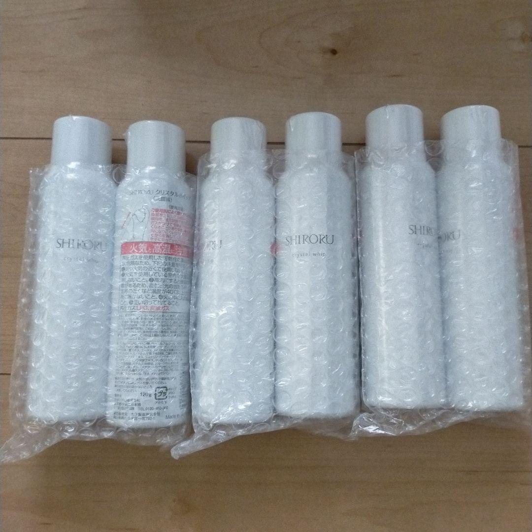 新品未開封 SHIRORU クリスタルホイップ洗顔料 6本セット サンプル付き