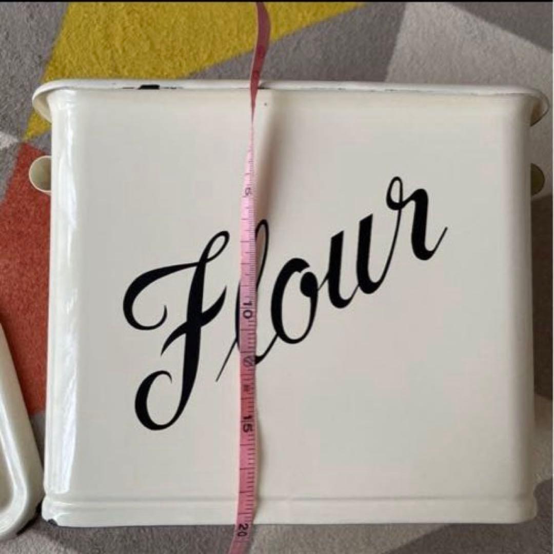 倉敷意匠 ホーロー缶 アンティーク フラワー缶 FLOUR缶