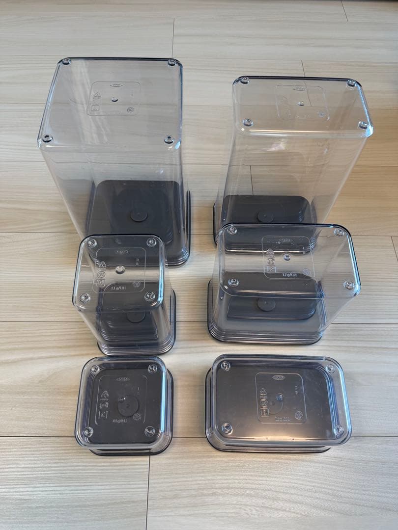 美品】OXO オクソー コーヒー&ティーポップコンテナ レクタングル食品保存容器