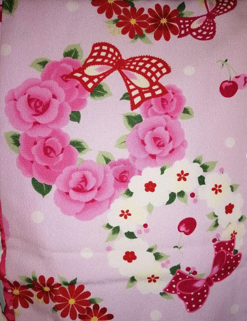 松田聖子ブランド 七五三 3歳.着物.被布.女の子セット巾着 髪飾り 草履付3⑨