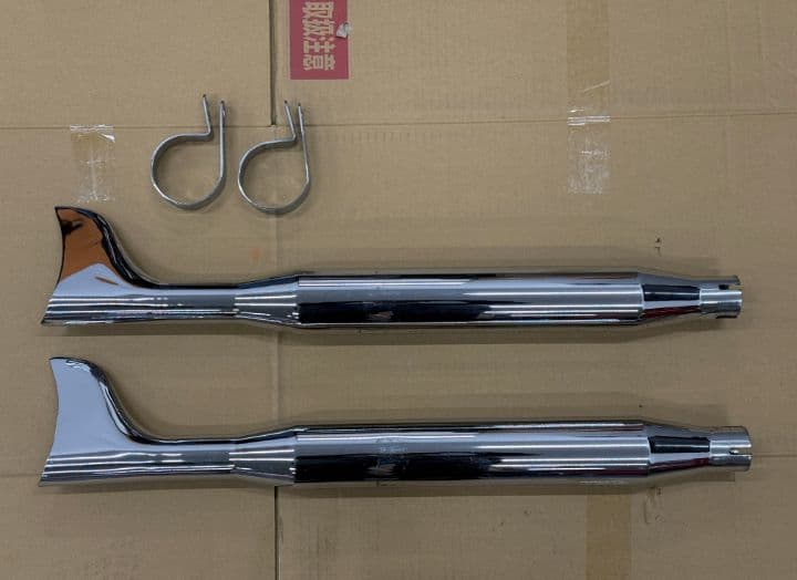 ハーレーダビッドソン　ソフテイル　フィッシュテールマフラー