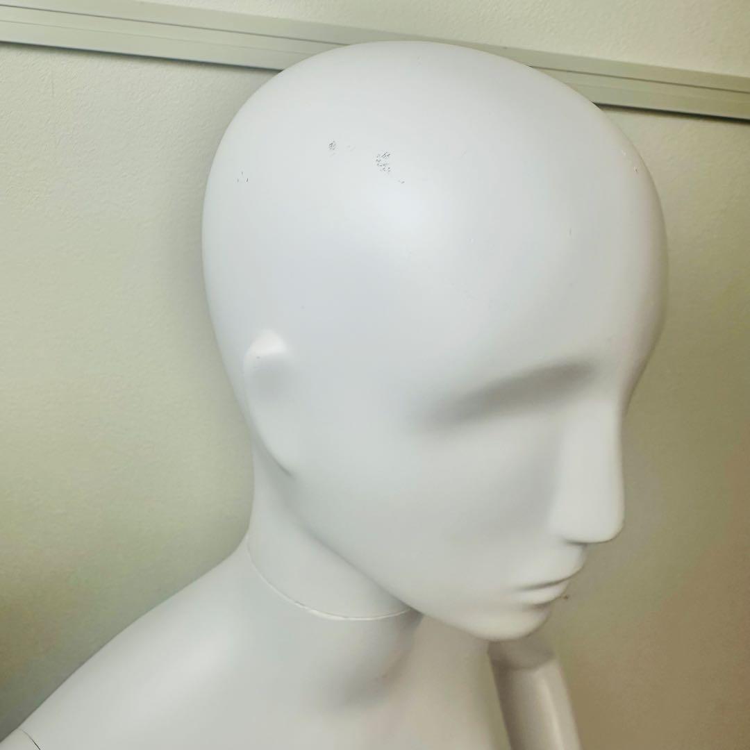 パールイデア 全身トルソー マネキン 女性 ホワイトマネキン 土台付き 高さ調