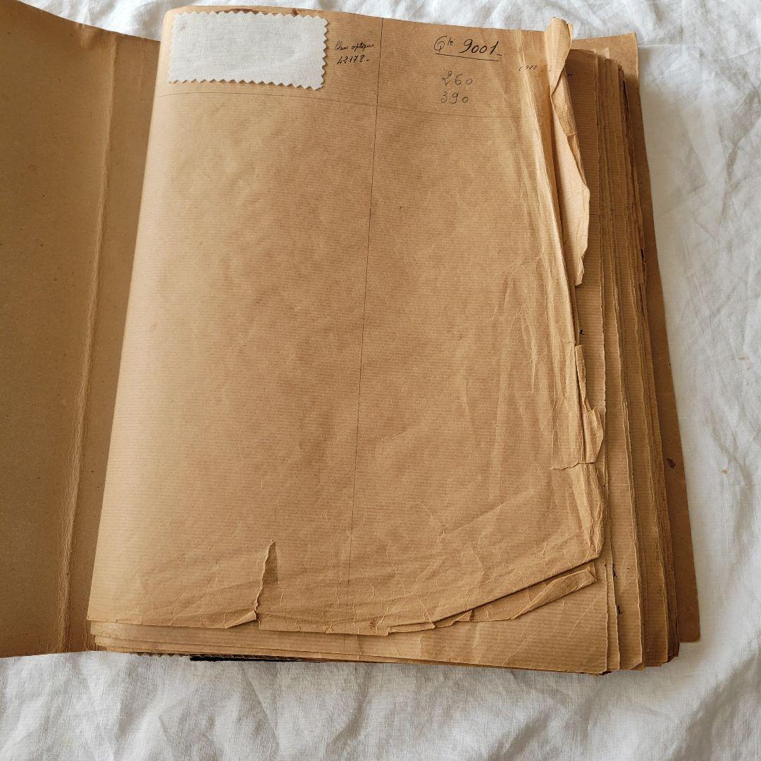 フランス　アンティーク　生地　見本帳