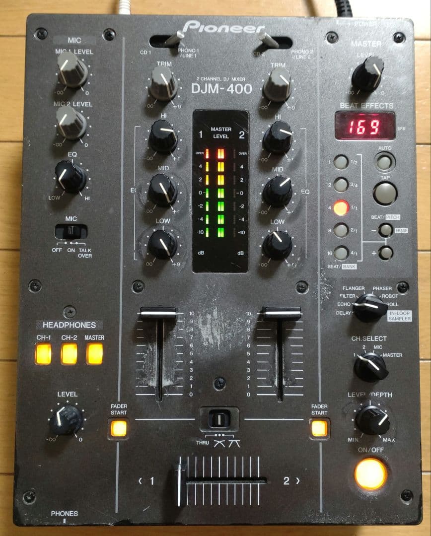 Pioneer　DJM-400　動作確認済み　クロスCHフェーダー 交換