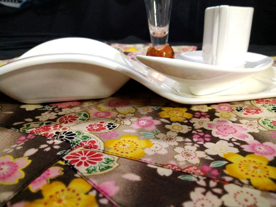 ♥豪華に高級ホテル演出⬛【オリジナルウエーブ長大皿演出セット】♥４種２組計８点