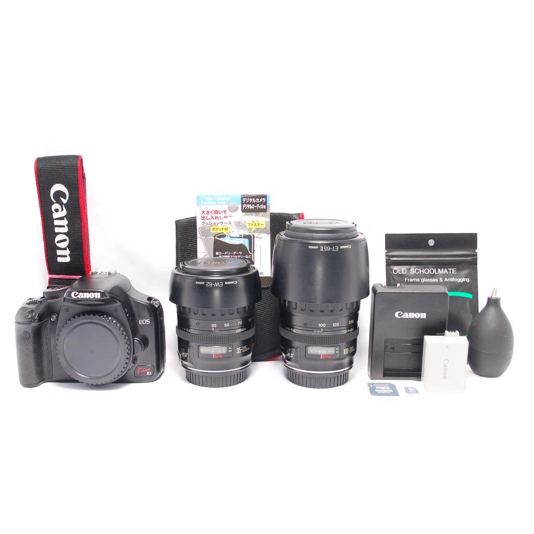 ❤即購入1000円OFF❤ Canon Kiss X2 超望遠 ダブルレンズ