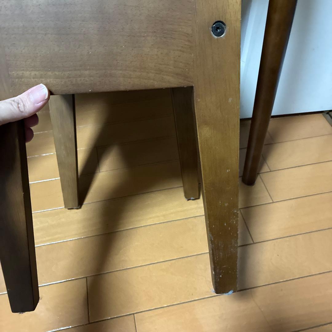 木製スツール ブラウン