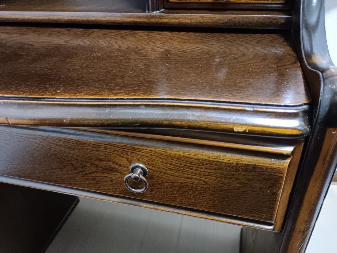 最終　ブライトン　デスクミラードレッサーアクセサリー収納　ライティングビューロー