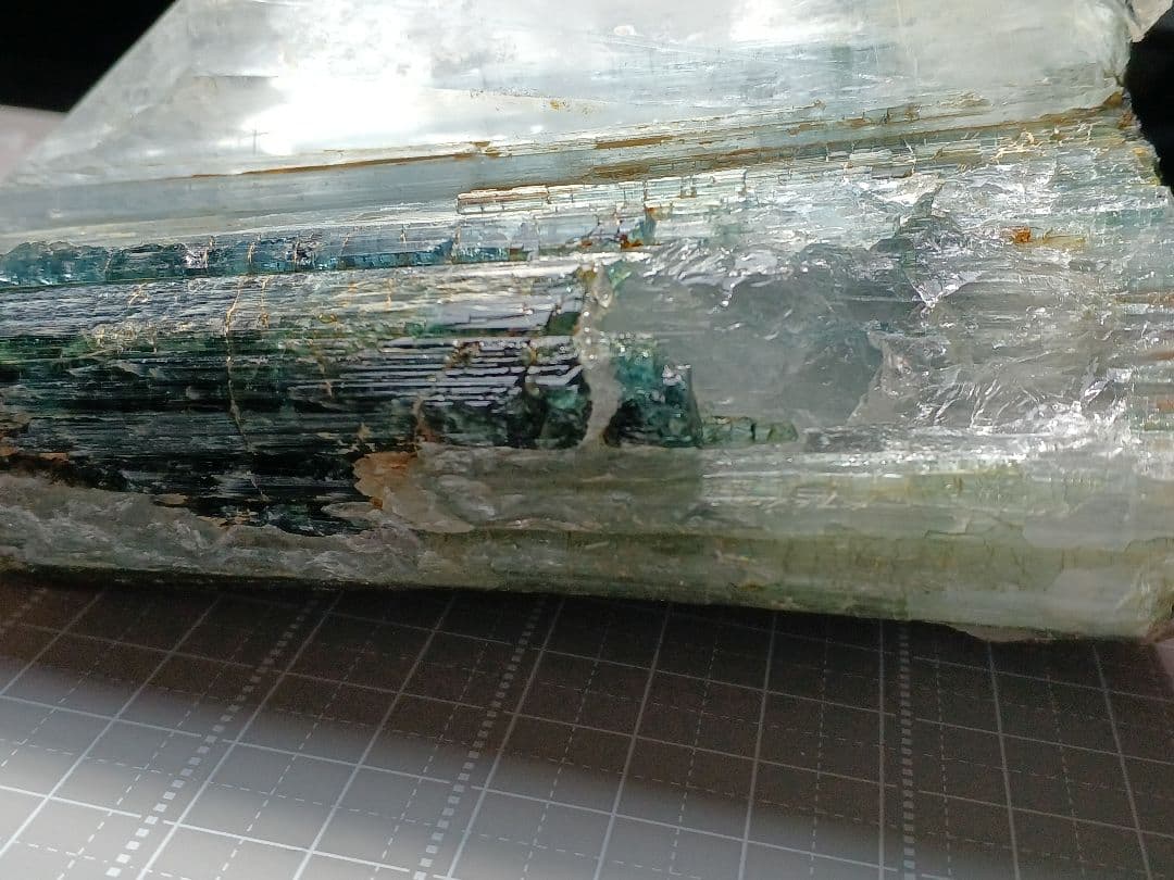 インディゴライト　トルマリン　水晶 原石　鉱物標本