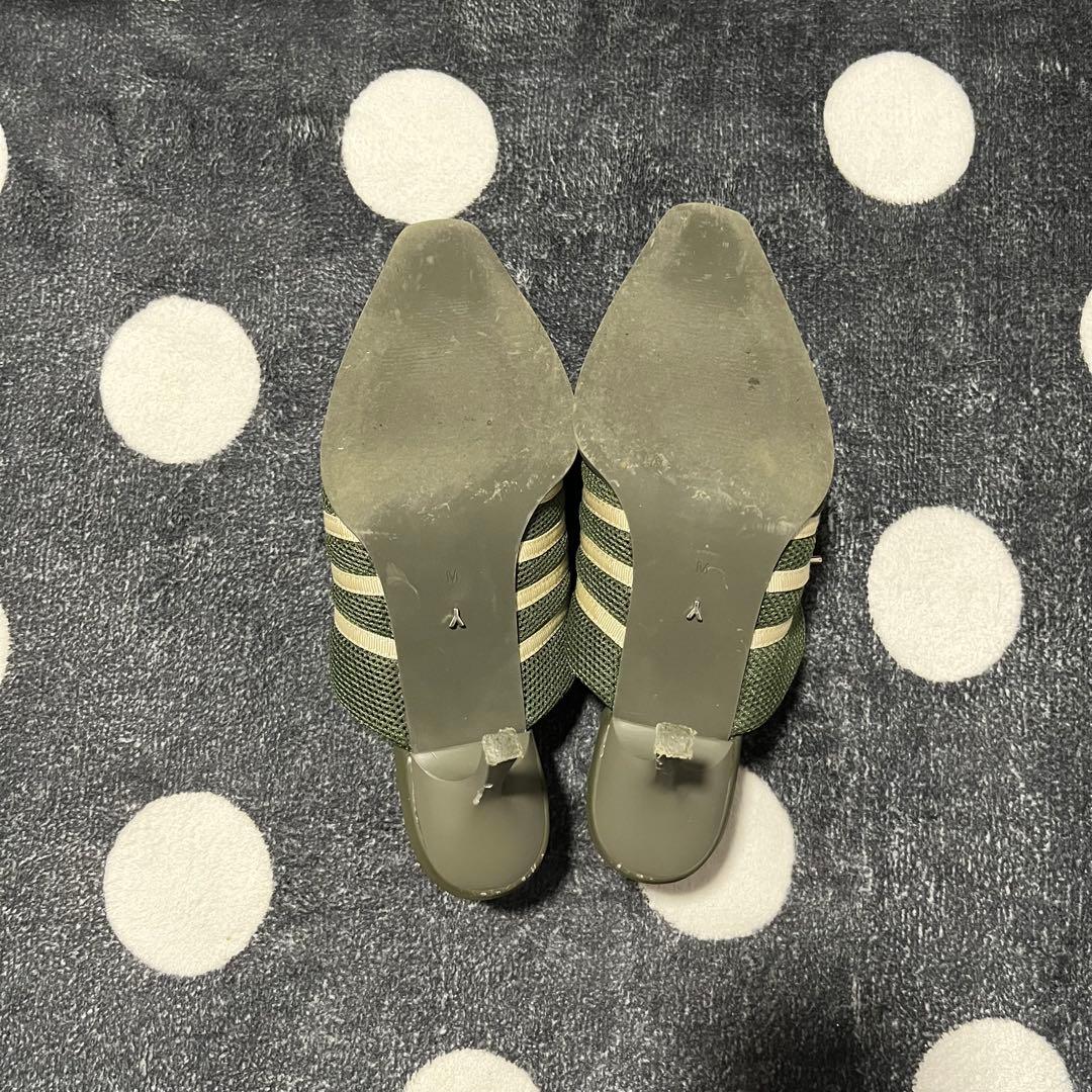 【希少】YELLO スニーカー ミュール サンダル カーキ M