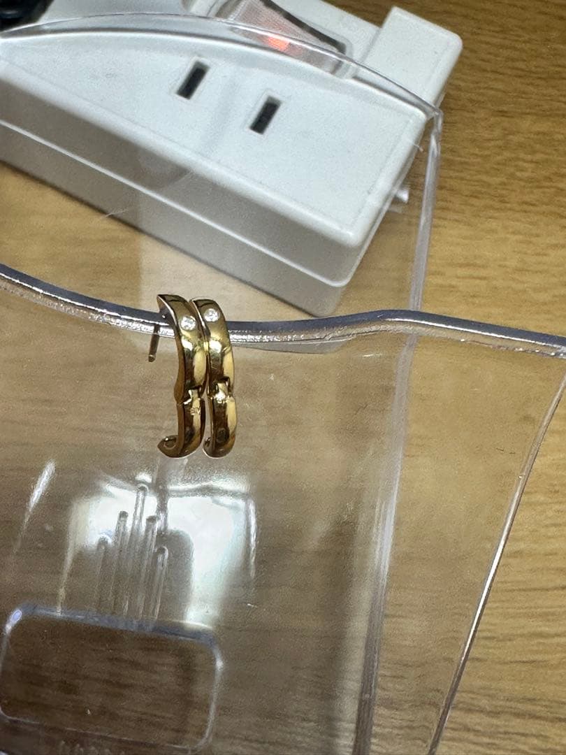 K18 フープピアス