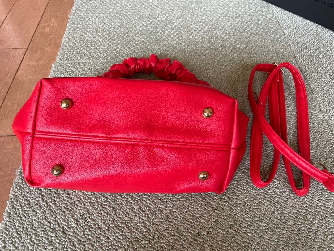 レッド花柄ブーツカバー