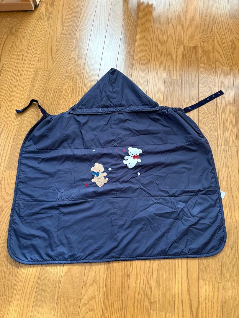 familiar おくるみ・ブランケット ネイビー