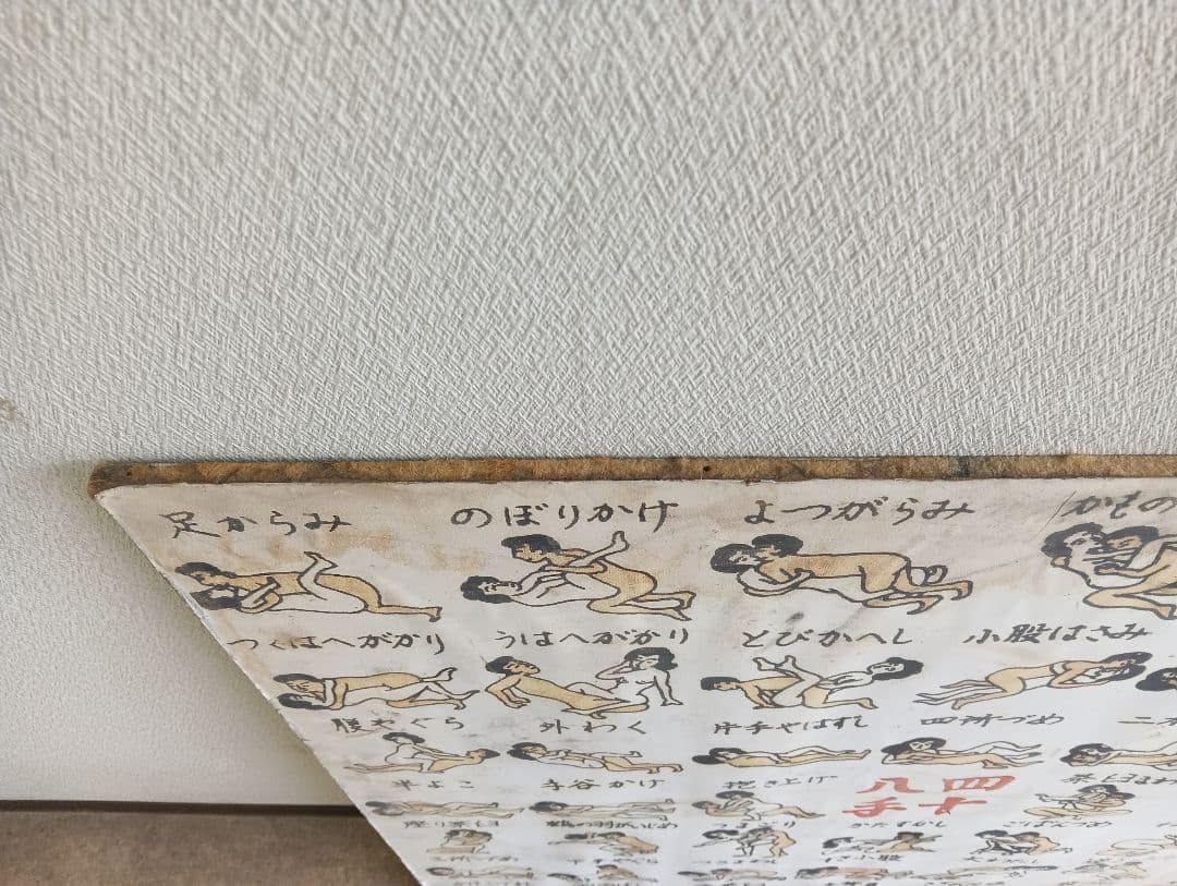 四十八手 看板 インテリア 春画 イラスト ビンテージ