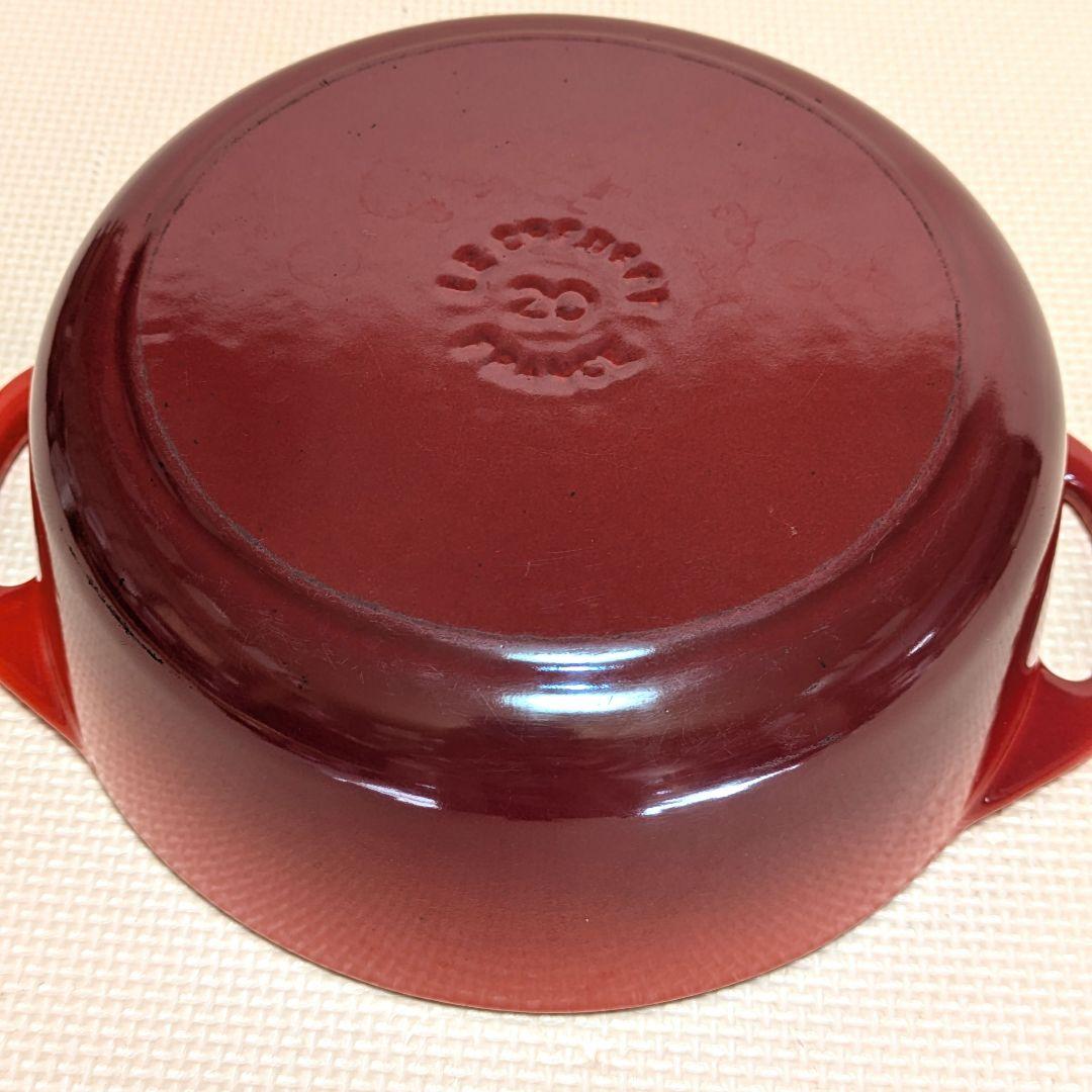 ル・クルーゼ（Le Creuset） ココット・ビス 20cm　チェリーレッド