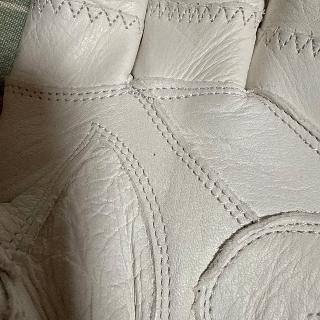 OGASAKA GT/W エルゴグリップ グローブ Oサイズ ホワイト／ゴールド