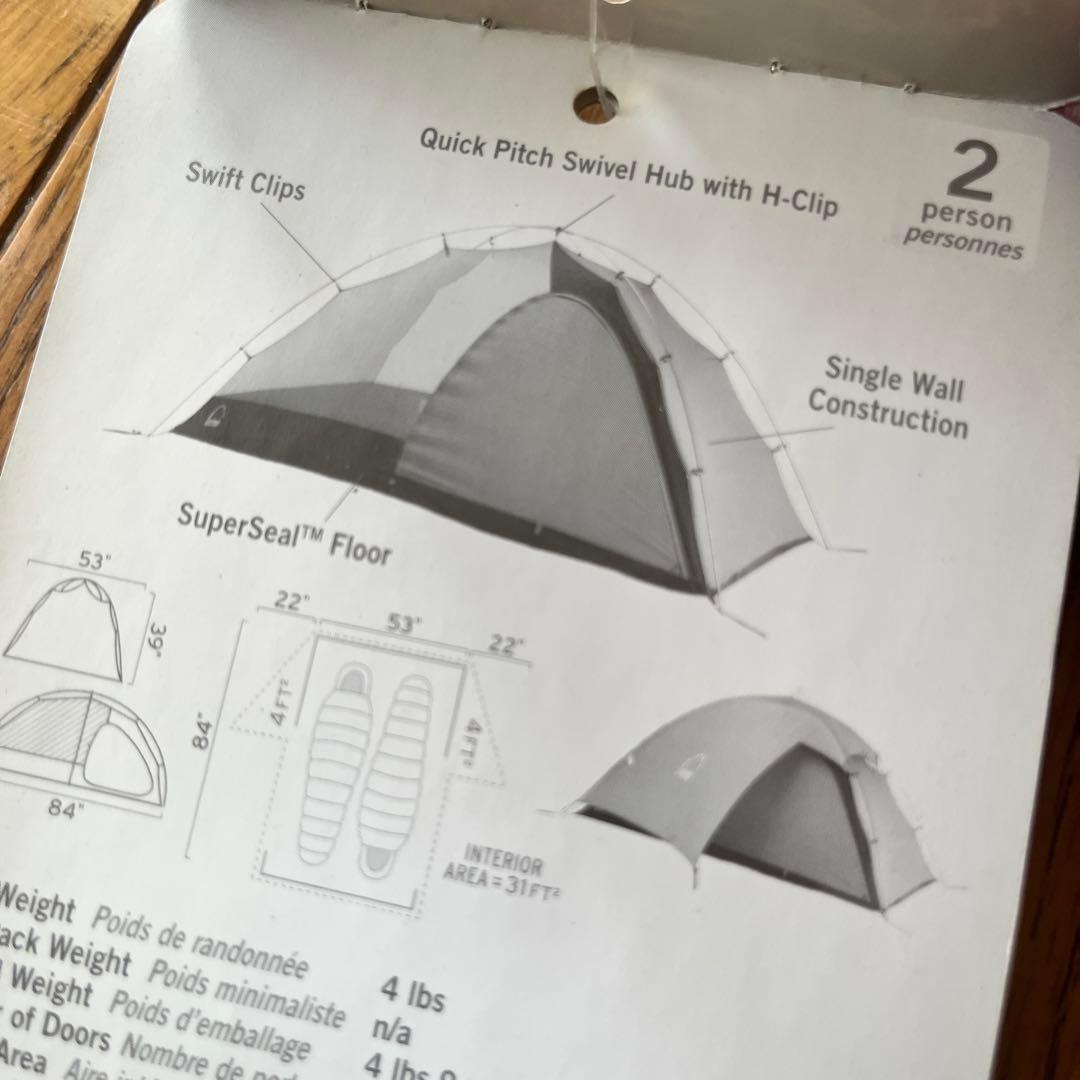 未使用　シェラデザイン　シリウス2 SIERRADESIGNS SIRIUS2