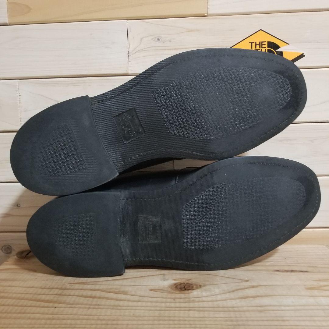 【美品】Bates ベイツ サービスシューズ 黒 US.NAVY 本革　28.5