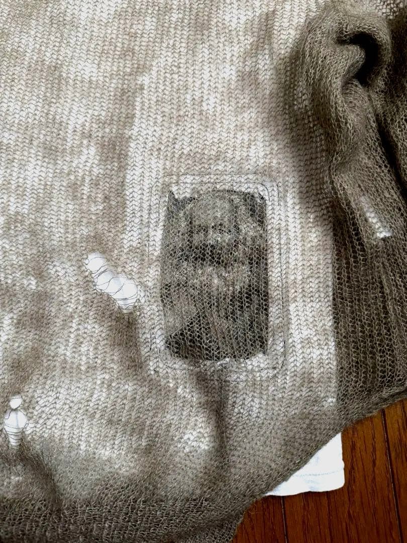 PEEL&LIFT ダメージモヘアニット