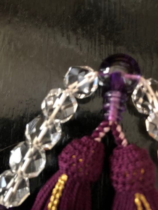 ⭐︎最終値下げ！新品！水晶&紫水晶念珠⭐︎