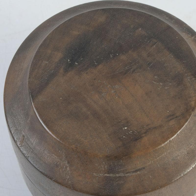 茶道具　黒柿製　雪吹　棗　V　9852