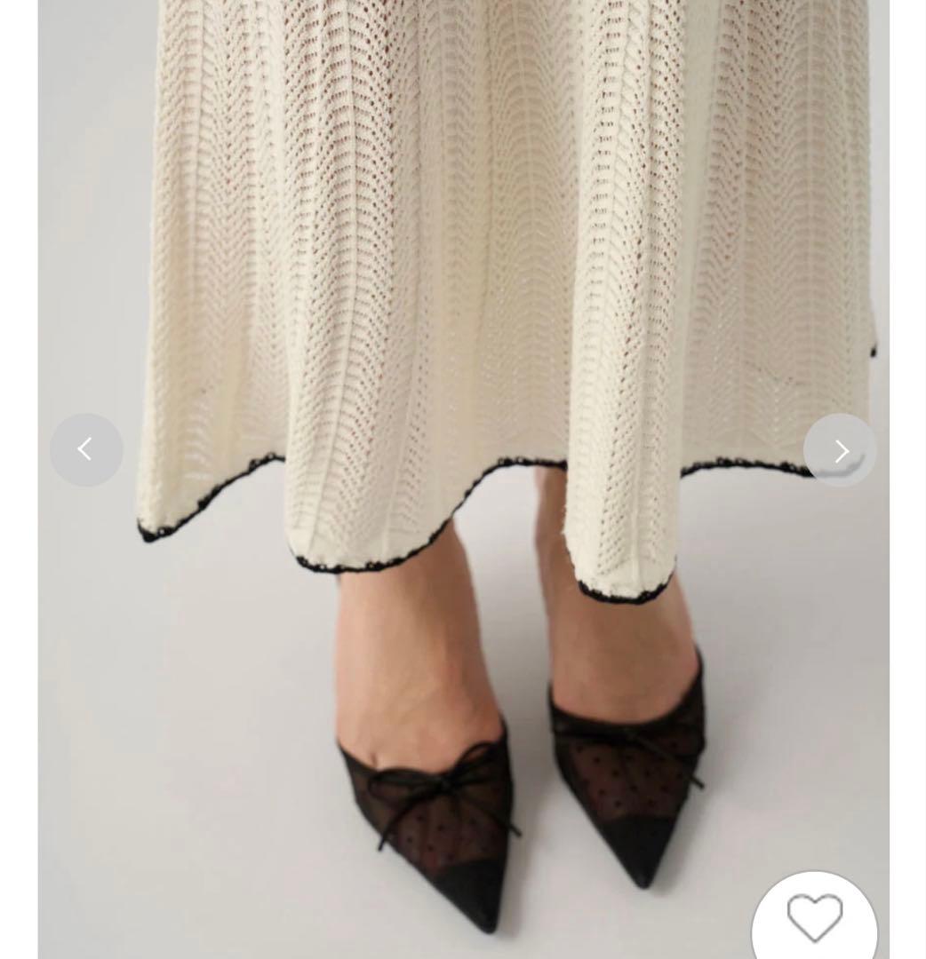 ドットチュールリボンミュール スナイデル