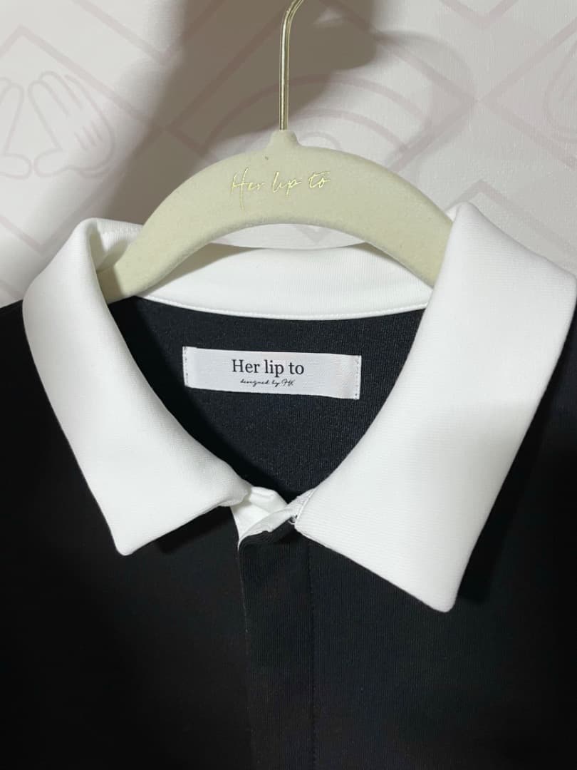 1度着用　herlipto Polo Pleated Mini Dress M