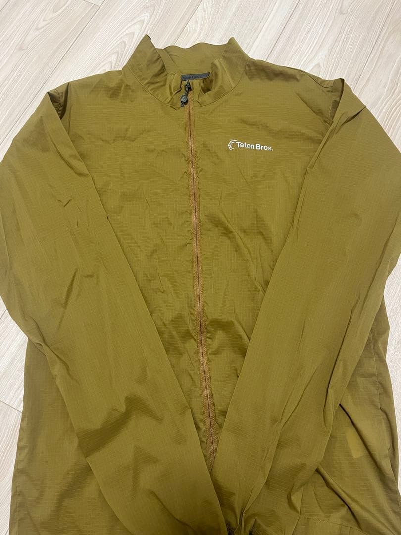 ティートンブロス ウィンドリバージャケット L olive green