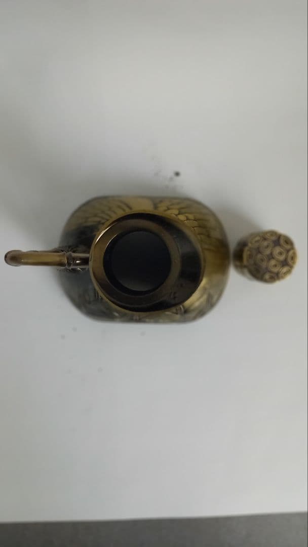 スーパーニッカボトルカバー 鶴と竹の彫刻