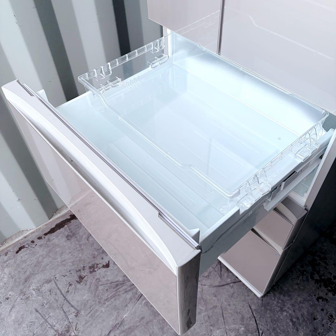 運搬取付無料！ルーセントアイボリー純正東芝マジック大容量6ドア冷蔵庫！完動超美品