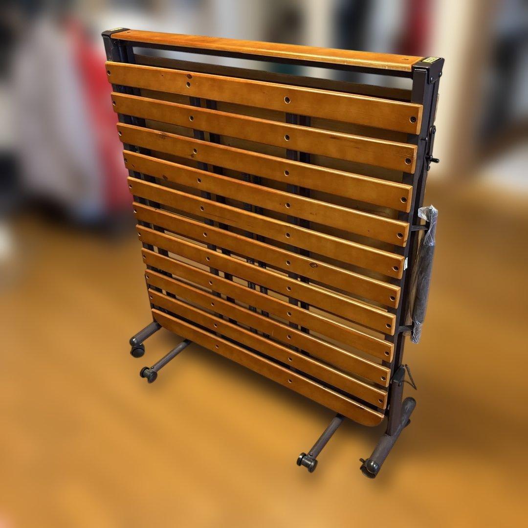 折りたたみベッド シングルサイズ 木製スラット