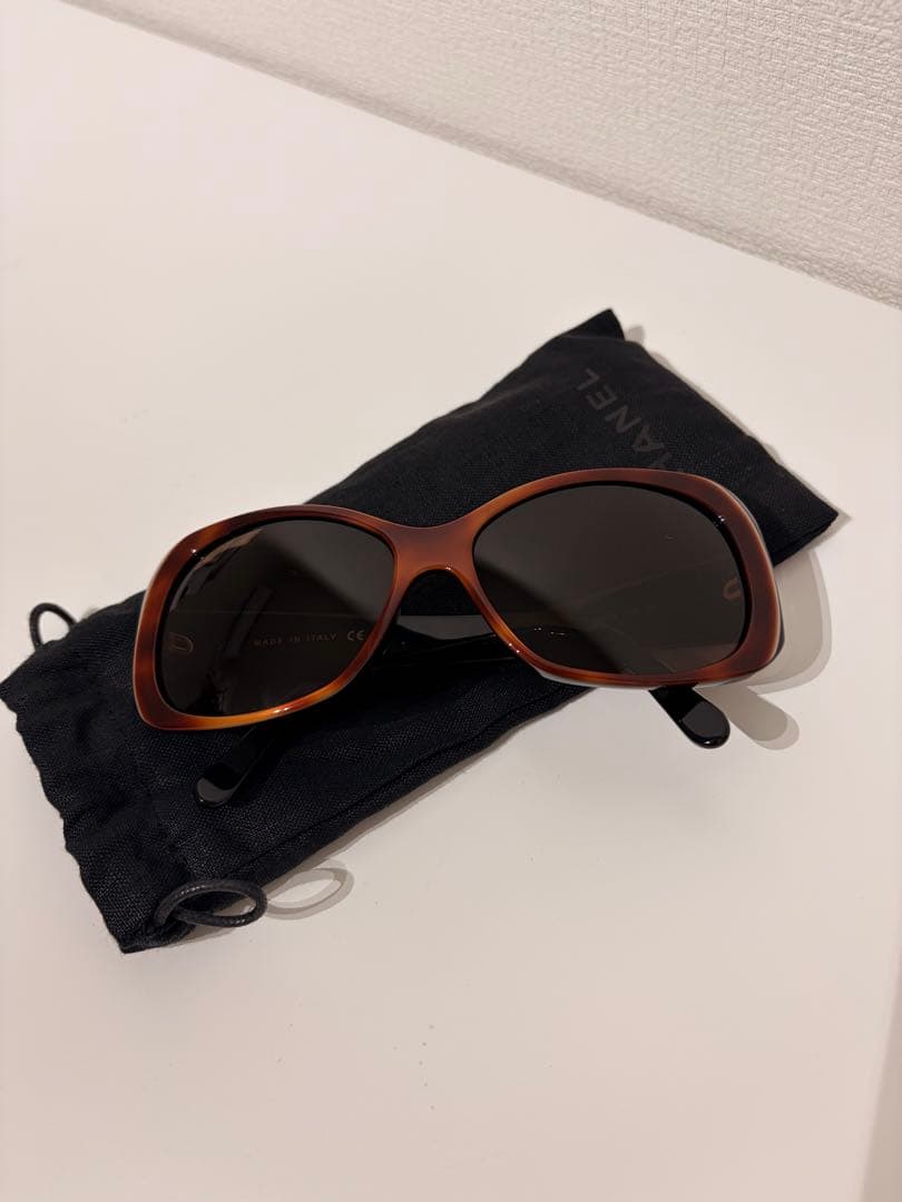 Chanel シャネル サングラス ココマーク アイコン ブラウン 5123