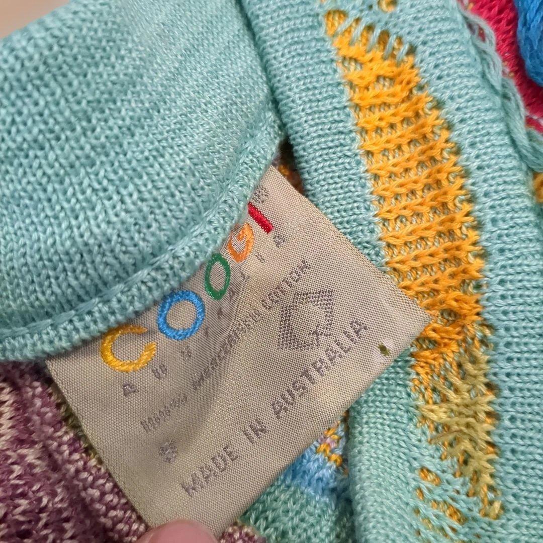 た*じ様 スペシャル！　90年代 クージー　coogi 本物　3Dニット　カーデ