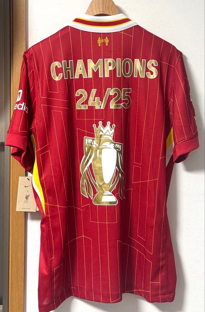 未使用24/25 リヴァプール 優勝記念ユニフォーム　Lサイズ