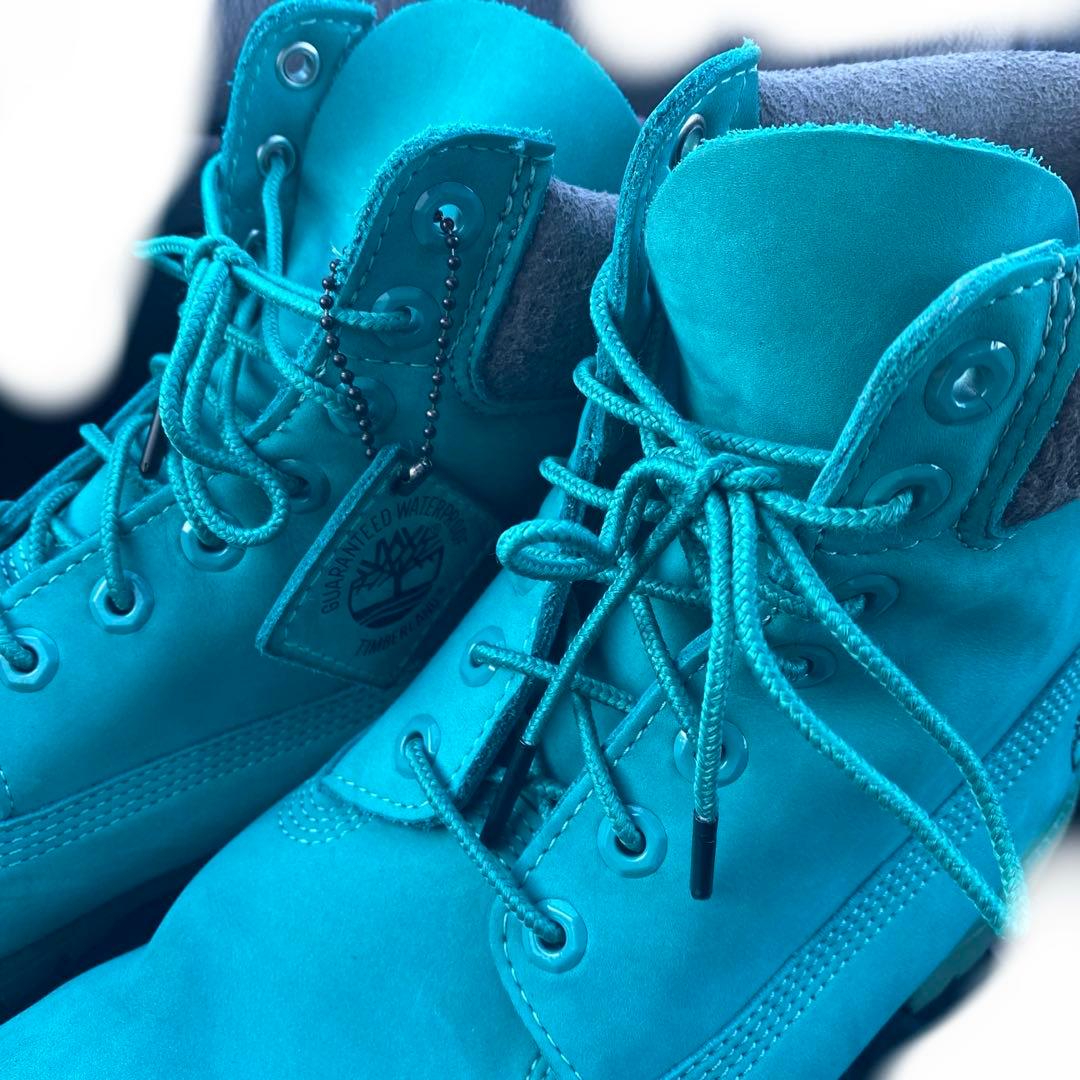 【レア】Timberland ブルーグリーン29cm メンズ 大きいサイズ