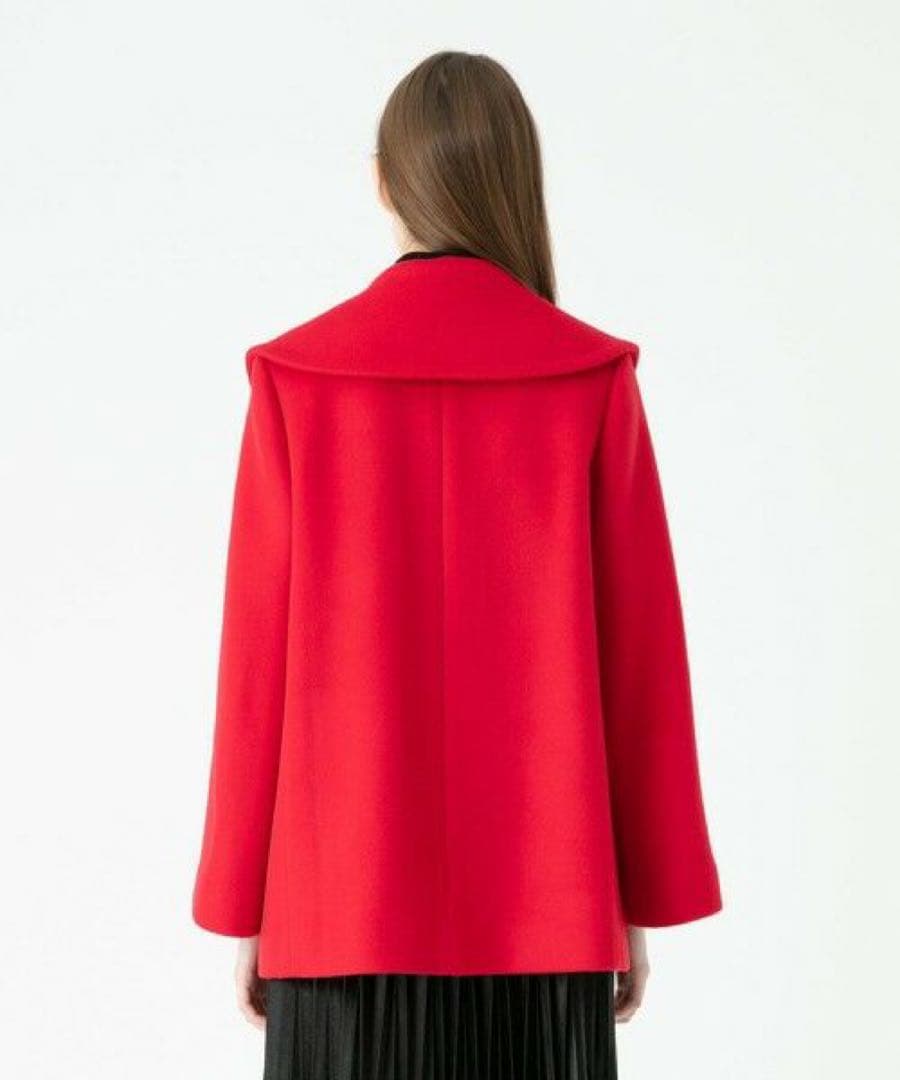 22AW　ルルウィルビー　ビーバーミドル丈コート　ウールコート　ブラック　美品