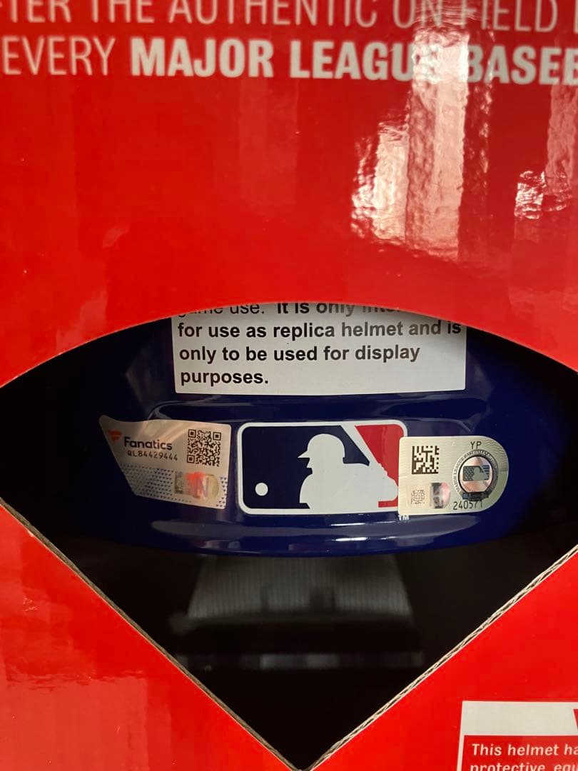 ムーキーベッツ 直筆サイン入り ヘルメット 大谷翔平 所属 MLBドジャース