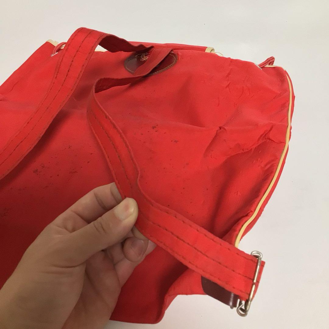 ジャイアントロボ　小学館　光プロ　赤いナイロンナップザック 女の子とロボット