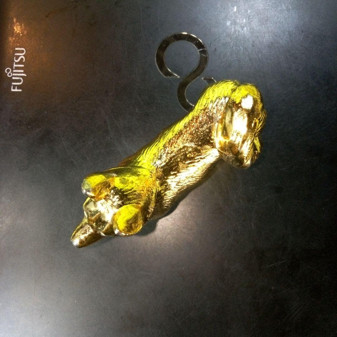 柴犬？　犬の置物　金色　ゴールド　GOLD　金ピカ　フィギュア　オブジェ