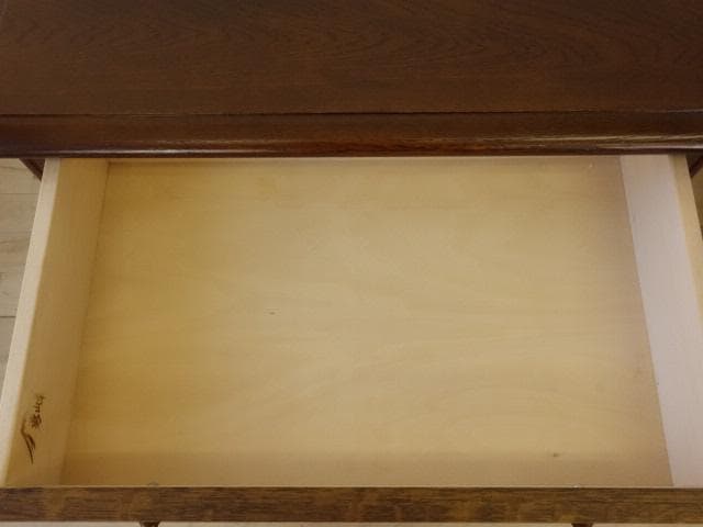 勇峰工芸　雅　花柄チェスト　ナラ材家具　 旭川家具　再塗装済　ＵＳＥＤ