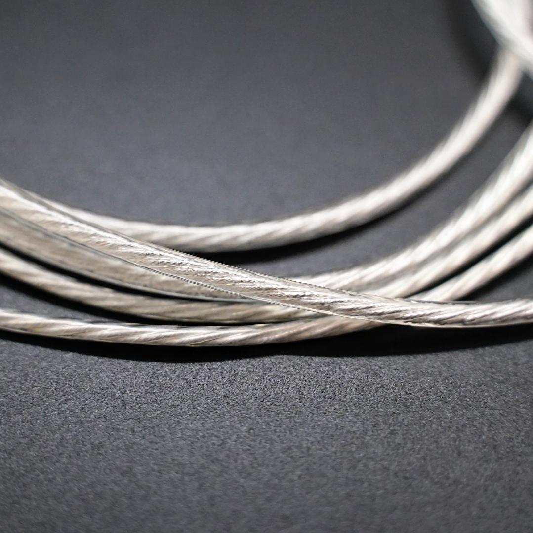 ついに7N 超冷凍製単結晶銅銀メッキ最高スペックリケーブルIE900/3.5mm