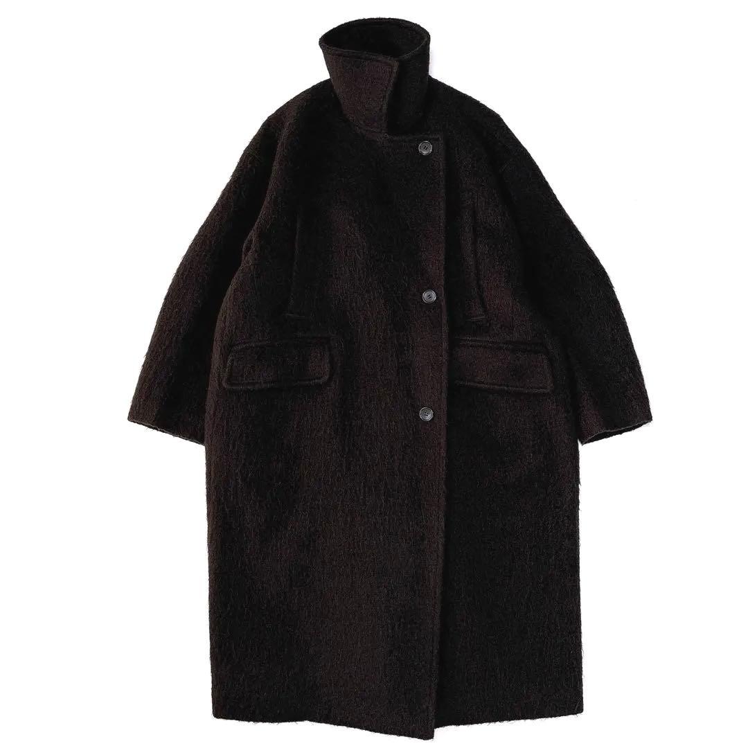クラネ⁑ショートシャギーコクーンオーバーコート　2 ブラック　ロング　近年モデル