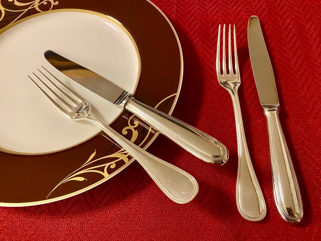 【専用商品☆定番人気のパール☆】クリストフル パール カトラリーセット